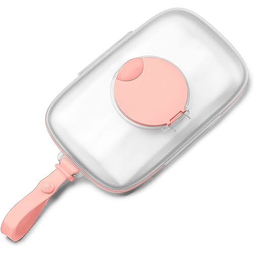 Skip Hop On-The-Go Wipes Dispenser, Grab & Go, Blush