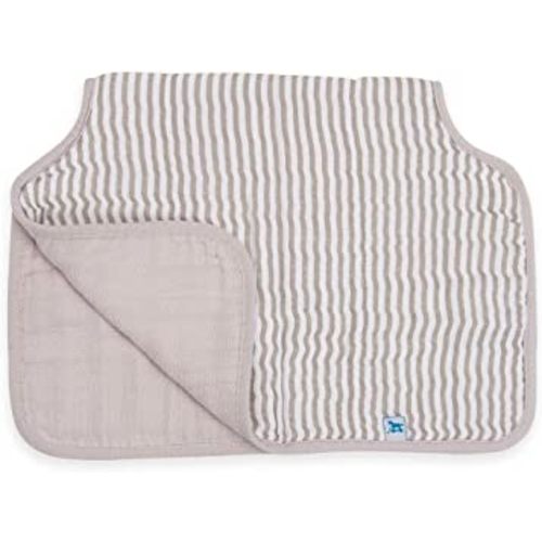 Little Unicorn Single Cotton Muslin Burp Cloths | 100% Cotton | Multi-Layer | Ultra Absorbent & Soft | Ergonomic Design | Burping Newborn Baby | Reversible | Large 21”x14”