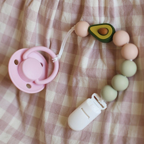 Silicone pacifier chain with classic knot (Suitable for Chicco, BIBS and etc)