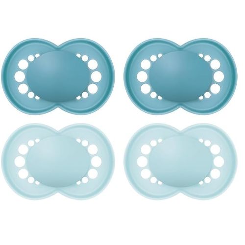 MAM Original Matte Baby Pacifier, Nipple Shape Helps Promote Healthy Oral Development, Sterilizer Case, 4 Pack, 6-16 Months, Boy,2 Count (Pack of 1)