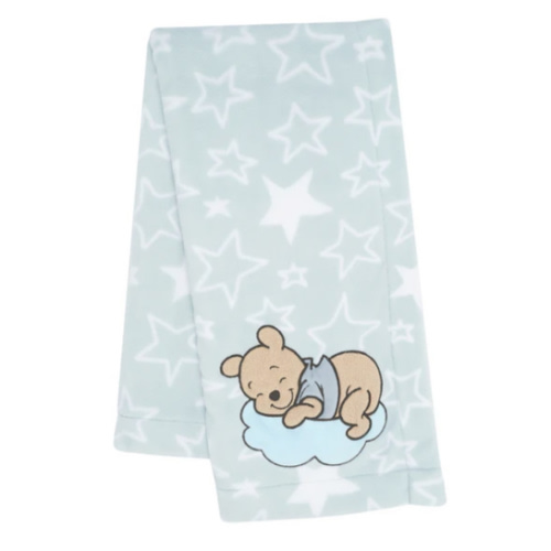 Disney Baby Starlight Pooh Blue/White Soft Fleece Baby Blanket – Lambs & Ivy