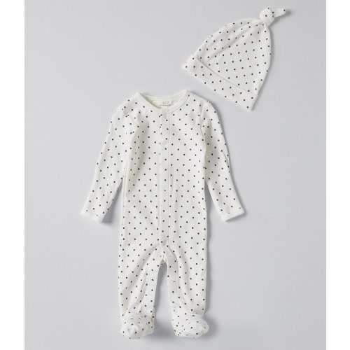 Starting Out Baby Newborn-9 Months Star Print Footie Coverall