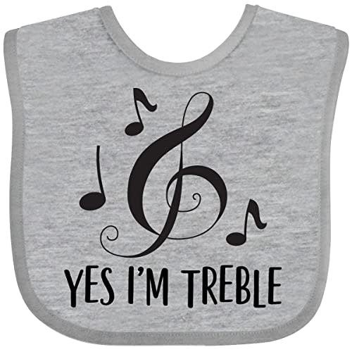 inktastic Funny Music Yes Im Treble Gift Baby Bib
