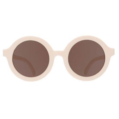 Babiators Euro Round Children’s Navigators Uv Sunglasses Bendable Flexible Durable Shatterproof Baby Safe - Sweet Cream - Ages 0-2