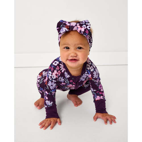 Violet Meadow Luxe Bow Headband | Little Sleepies