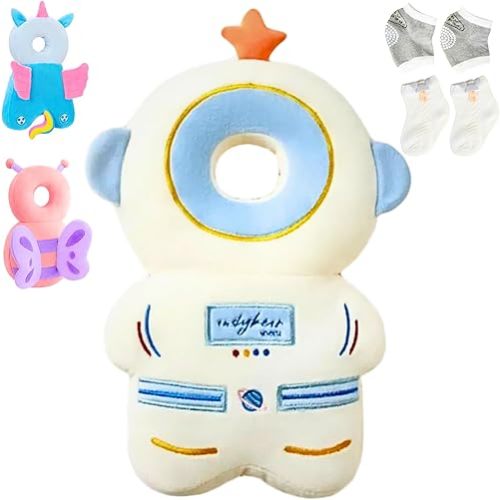 Baby Fall Back Head Protector, Head Protector for Baby Walking Safety Pad Backpack for 0-36 Months Baby Learning Walking Crawling,Baby Head Protection Pad (Astronaut)