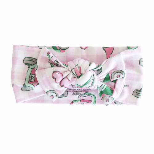 Birdie Babes Knit Large Bow Headwrap | Pink
