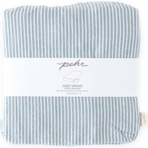 Organic Cotton Seersucker Crib Sheet