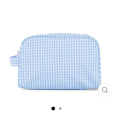 Dopp Bag - Stowaway - Gingham Sky