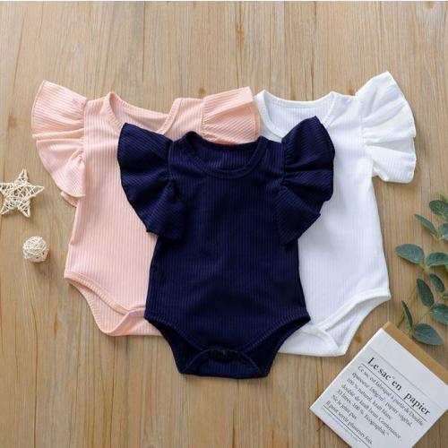 Solid Ribbed Flare Onesie