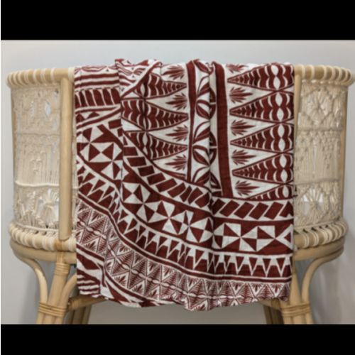 Tongan Muslin Swaddle Wrap | My Little Nesian | Polynesian Baby Items