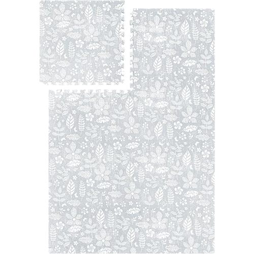 Premium Exercise & Baby Foam Play Mats - Stylish & Large Non-Toxic Puzzle Floor Mat - 6 Tiles - Spacious 6ft x 4ft - Peel-Resistant Reinforced Ver. - Soft, Thick, Waterproof - Tranquil Gray