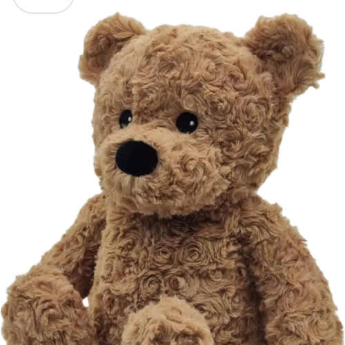 warmies Brown Curly Bear - Microwavable