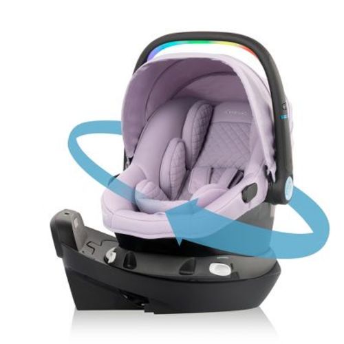 Evenflo Revolve 180 LiteMax NXT Rotating Infant Car Seat with Sensory Soothe - Agate Purple