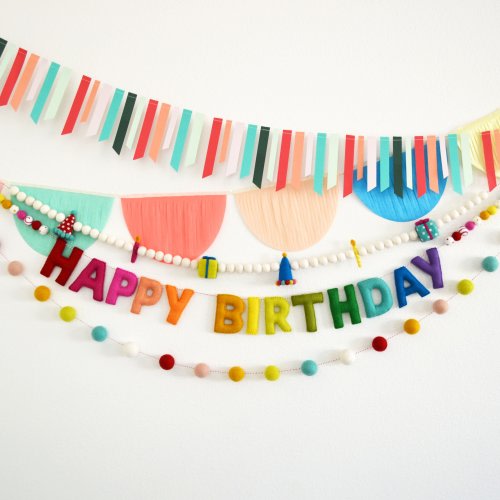 Happy Birthday Banner | Happy Birthday Sign | Felt Garland | Birthday Decoration | Happy Birthday Banner Personalized | Party Decoration