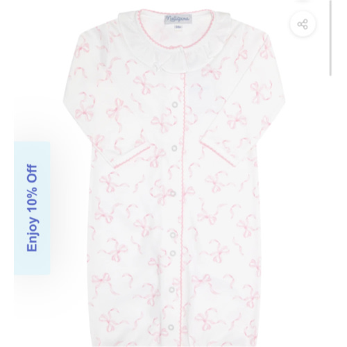 Charming Bows Print Converter Gown