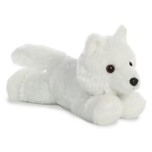 Aurora Mini Flopsie 8" Wolf White Stuffed Animal