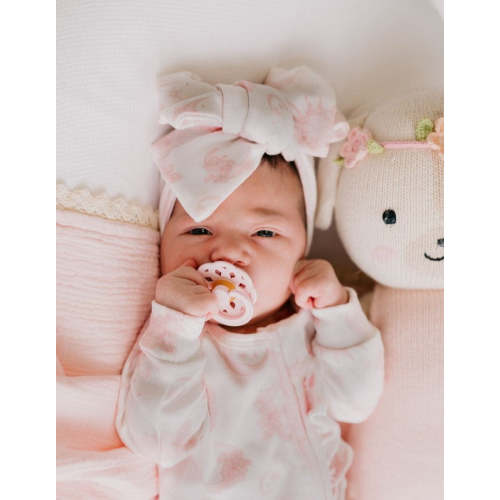 Oversized Topknot | Celestial Pink Small Scale Print – Little and Fern