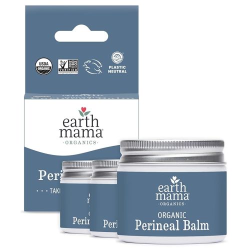 Earth Mama Organic Perineal Balm | Naturally Cooling Herbal Salve for Pregnancy and Postpartum Relief with Witch Hazel & Calendula, Feminine Care Essentials, No Benzocaine or Butane, 2-Fluid Ounce
