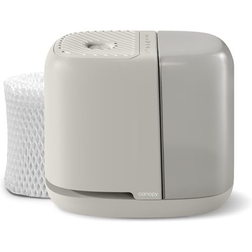 Canopy Bedside Humidifier 2.0, Moonstruck, 36 HR Run Time, 2.5L Capacity - Reading Light & White Noise - Alleviate Symptoms of Allergies, Cold, Dry Skin - Humidifier, Filter, Power Cord & Adapter