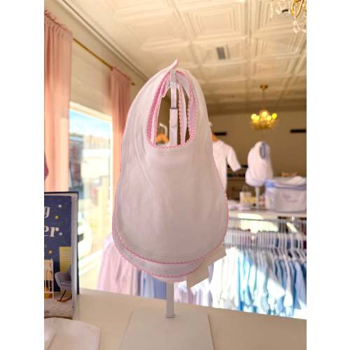Pink Trim Bib
