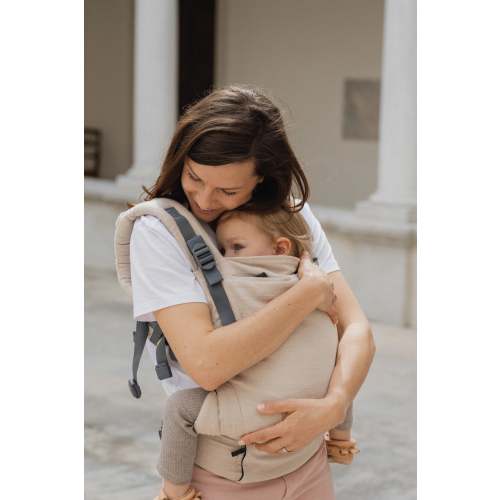Boba X Linen Baby Carrier in Pampas Beige