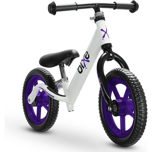 Purple (4LBS) Aluminum Balance Bike for Kids and Toddlers - 12" No Pedal Sport Training Bicycle for Children Ages 3,4,5,6.