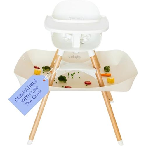 CATCHY - Food Catcher - Compatible with Lalo The Chair High Chair - Highchair Sold Separately - Baby & Toddler Food & Mess Catcher - Under High Chair Accessory - Baby Feeding Essentials