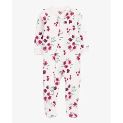 Baby 1-Piece Floral Fleece Footie Pajamas - Carter's | Carter's