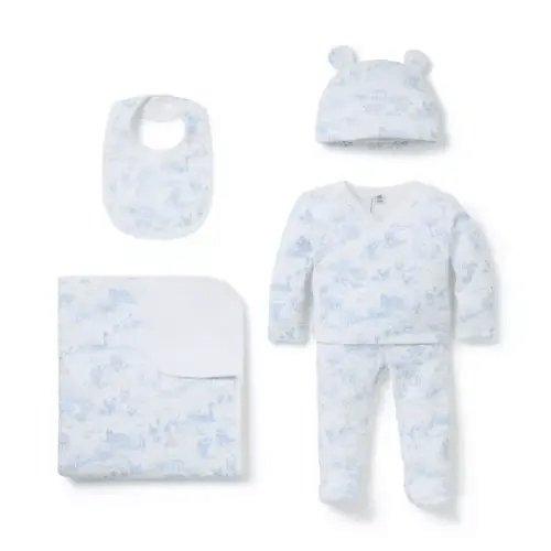 Baby White Farm Animal Toile Baby Bundle Of Love Gift Set by Janie and Jack