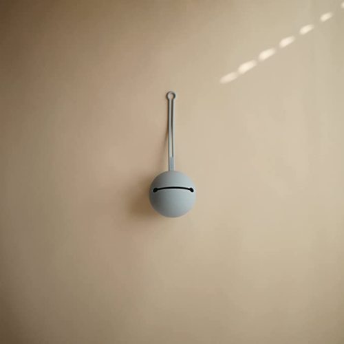 mushie Silicone Pacifier Holder Case (Powder Blue)