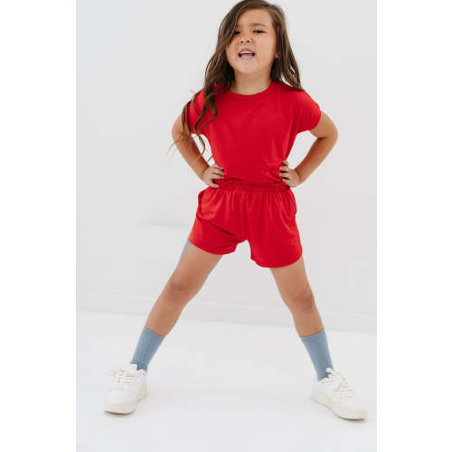 Play Set in Electric Red - size 4-5