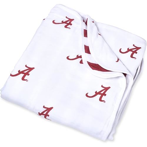 University of Alabama Four Layer Baby Muslin Blanket 47x47in