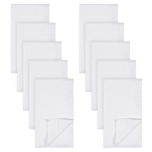 Gerber Unisex Baby Boys Girls Birdseye Flatfold Cloth Diapers Multipack White 10 Pack