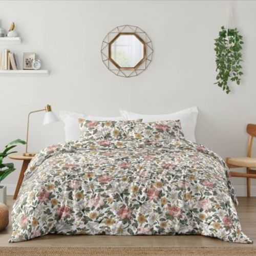 3pc Vintage Floral Full/queen Kids' Comforter Bedding Set Pink And Green - Sweet Jojo Designs