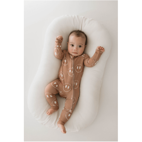 Bamboo Zip Pajamas | Desert Clay ff Smile | ff club