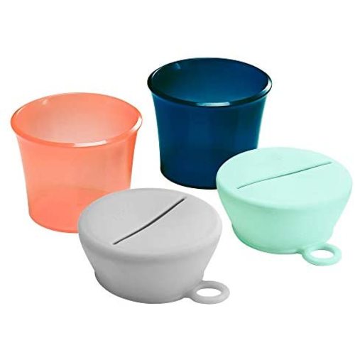 Boon SNUG Snack Cups and Lids, Multi (Set of 2)
