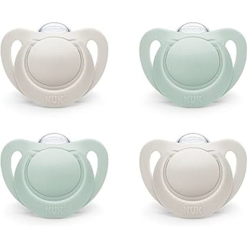 NUK for Nature™ Orthodontic Pacifier, 0-6m, 4-Pack, Neutral