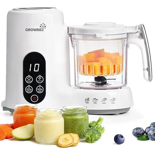 GROWNSY Baby Food Maker with Steam Basket