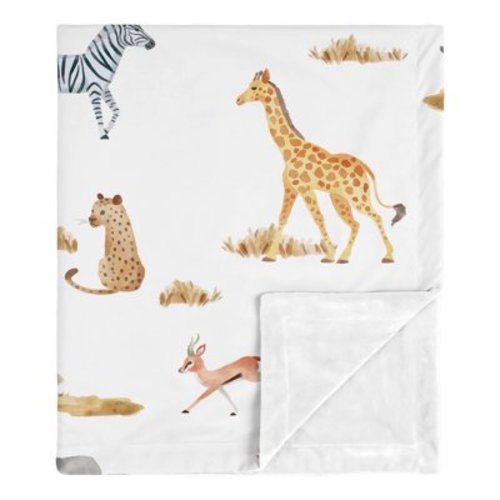 Sweet Jojo Designs Jungle Multicolor Baby Security Blanket