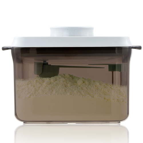 Formula Container - Airtight Milk Powder Container for Travel, Formula Dispenser Container with Scraper 300g 1000ml Brown