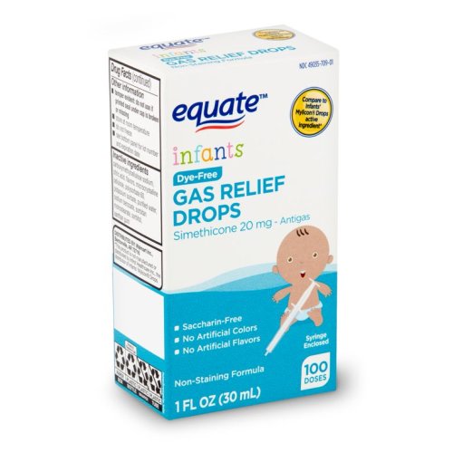 Equate Infants Dye-Free Gas Relief Drops, 1 fl oz