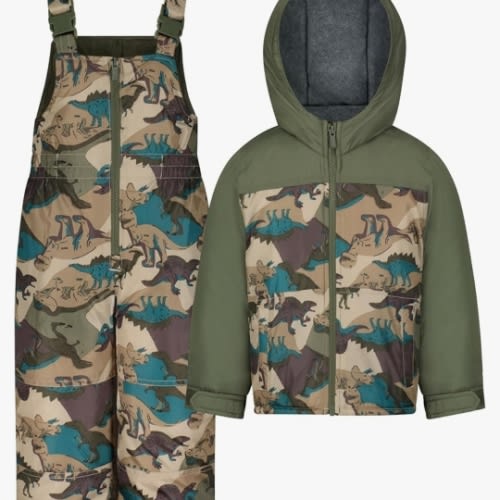 Amazon.com: Carter's Baby Boys' Heavyweight 2-Piece Skisuit Snowsuit Set - Snow Bib and Hooded Jacket, Olive, 5-6 : Clothing, Shoes & Jewelry