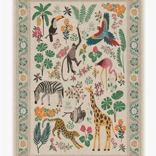 Iris Apfel Jingle Jungle Ochre Tufted Rug | Ruggable