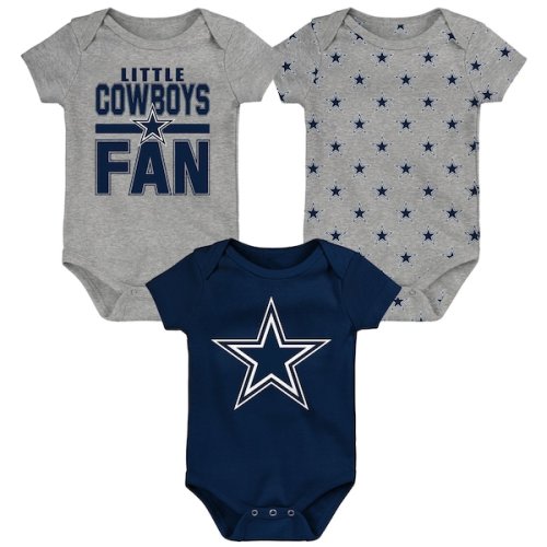 Dallas Cowboys Outerstuff Newborn Little Tike 3-Piece Bodysuit Set
