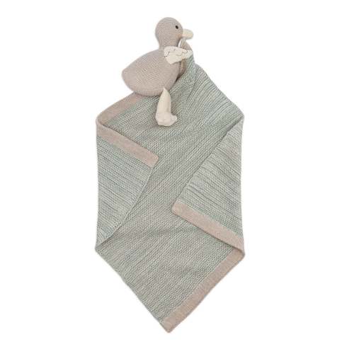 Charlie Farmhouse Knitted Lovey Blanket (Georgie the Goose)