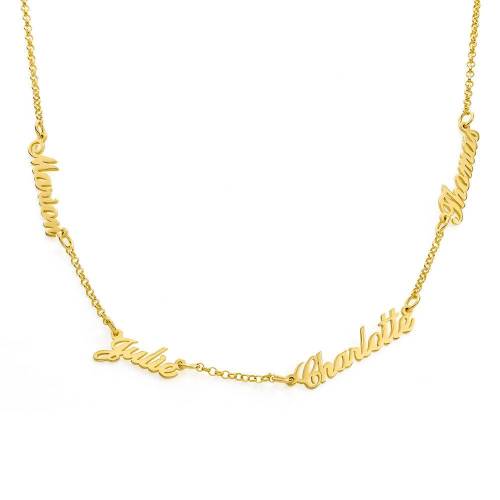Heritage Multiple Name Necklace in Gold Plating