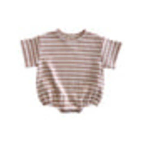 Tan Stripe / Organic Ribbed T-Shirt Bubble – SpearmintLOVE