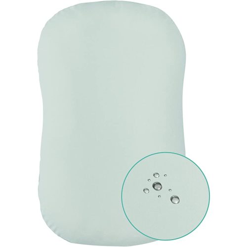 Organic Waterproof Baby Lounger Cover | 100% GOTS Certified | Mexxi Hypoallergenic and Breathable Organic Cotton Baby Nest Cover (Cover Only) (Pistachio Green, Waterproof) - Waterproof Pistacho Green