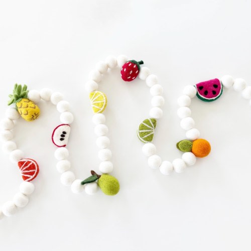 Felt Fruit Garland | Tutti Frutti Felt Garland | Fruit Theme Birthday Party | Fruit Decorations | Two Sweet | Sweet One | Summer Garland